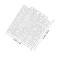 thumbnail image 5 of WEUVEB 6Pcs White Precision Lettering Stencils for Christmas Painting Crafts, 5 of 8