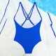 thumbnail image 5 of Trajes de baño de una pieza para mujer Traje de baño de cuello en V de color sólido para mujer Traje de baño de bikini dividido Traje de baño para mujer, 5 of 5