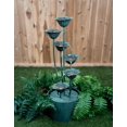 thumbnail image 1 of METAL LILY FLOWER POURING INTO BUCKET FOUNTAIN WITH 5 WW LED, 1 of 4