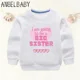 thumbnail image 5 of Anuncio de sudaderas para niños con estampado de "Me ascienden a hermana mayor" en 2024, ropa para niñas embarazadas y mamás, sudaderas con capucha para bebés y niños, 5 of 5