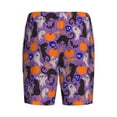 thumbnail image 4 of Picia Halloween Black Cats Pajama Shorts for Men, Men's Pajama Bottoms, Sleepwear,Short Pajama Pants-Large, 4 of 9