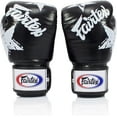 thumbnail image 4 of Fairtex Boxing Kickboxing Muay Thai Style Sparring Gloves Training Punching Bag Mitts (16 oz, Nation Black), 4 of 5