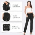Bootcut Yoga Pants with Pockets for Women Wide Leg Pants High Waist