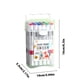 thumbnail image 3 of Marcador acrílico de oficina y papelería para estudiantes, niños, gran capacidad, lavable, no permeable, acuarela, arte, 24 colores apilables, 120 ml., 3 of 9