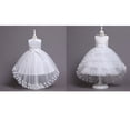 thumbnail image 3 of Kids Little-Big Girls Tulle Party Flower Girl Dress Sleeveless Birthday Dresses for Girls，6-16t,Beige,12-13 Years, 3 of 3
