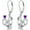 February, variant on Cat Earrings for Women 925 Sterling Silver Cute Cat with Red Heart Dangle Earrings