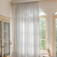 thumbnail image 4 of Cortina Deeprove Boho, color gris plateado, 132 x 213 cm, bordada, 4 of 9