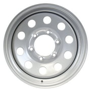 DEXSTAR Trailer Wheel Rim 15x6 15 in.x6 in. Modular 6 Bolt Hole 5.5 in. On Center Silver