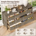 thumbnail image 5 of KeyWhat Fluted Dresser for Bedroom, Modern Wooden 6 Drawer Dresser, Storage Cabinet Chest of Drawers for Living Room, Grey Alder, 5 of 8