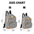 thumbnail image 2 of FORMRS Mini Backpack Purse for Women Travel Daypack Casual Shoulder Bag, Gray Halloween Dancing, 2 of 7