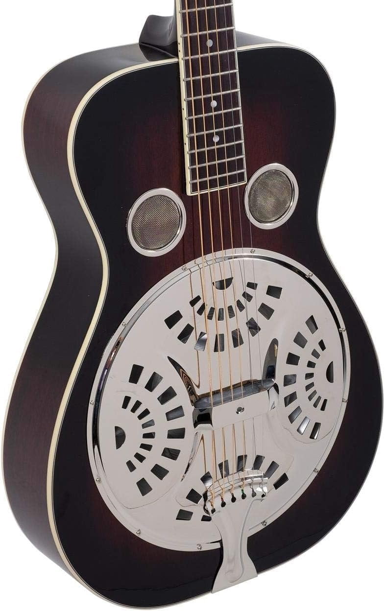 Recording King RR-36-VS Maxwell Series Round Neck Resonator Guitar Vintage Sunburst
