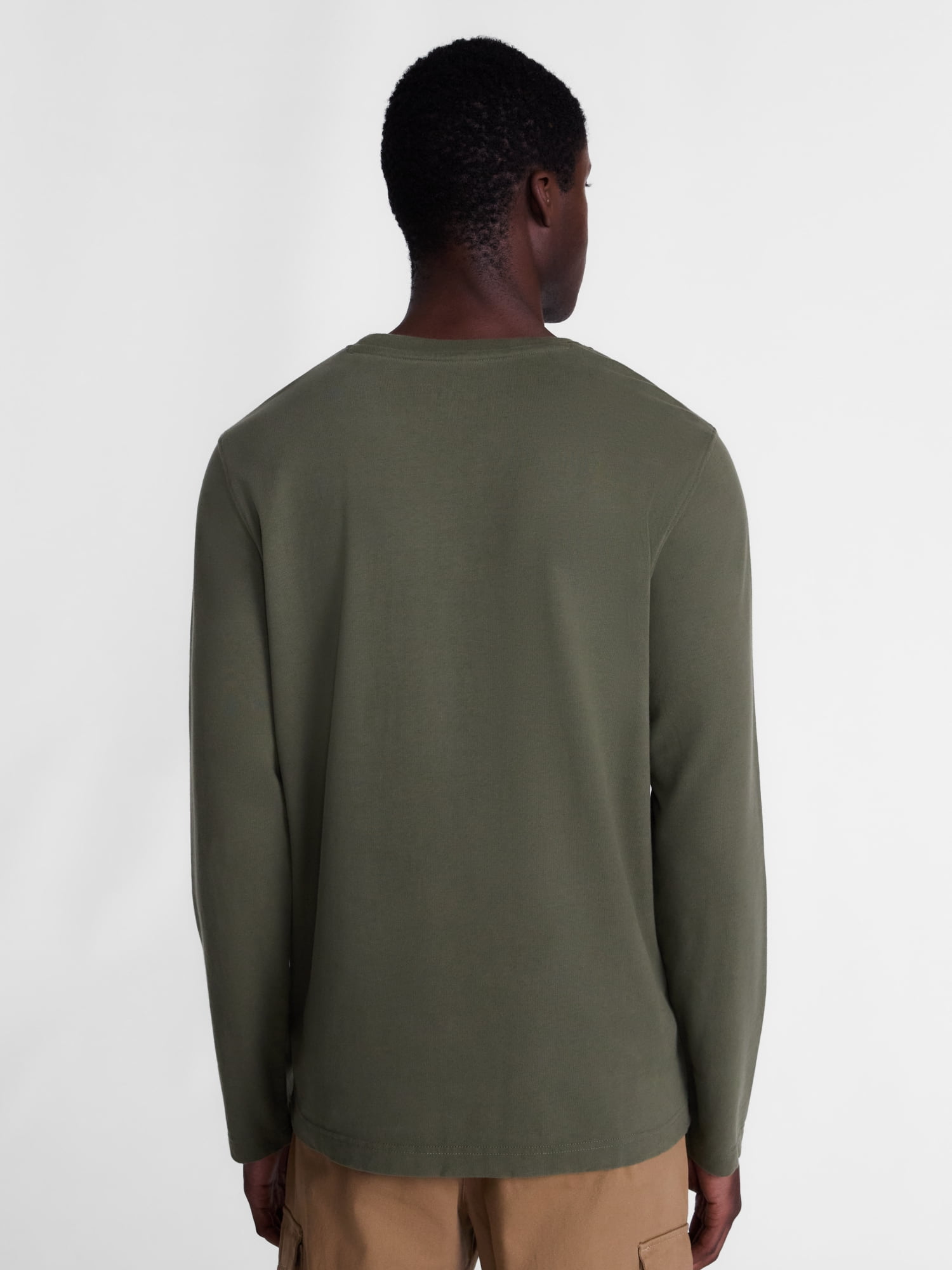 George Men's Henley Shirt with Long Sleeves, Sizes S-5XB