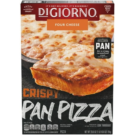 DiGiorno Crispy Pan Four Cheese Frozen Pizza - 26.6oz