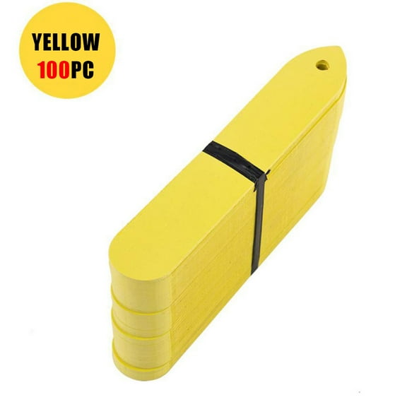 Holloyiver 100 Pcs Plastic Plant Nursery Garden Labels, 6 Colors 4 Inch Pot Marker Garden Stake Tags Waterproof Plant Markers