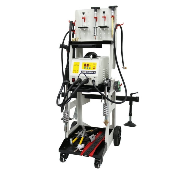 220V Spot Welder Dent Puller Kit Steel Dent Pulling Machine with Tool Cart for Car Dent Pulling