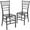 Black, variant on Flash Furniture Hercules Series Adult Size Resin Stacking Chiavari Chairs, Set of 2, White