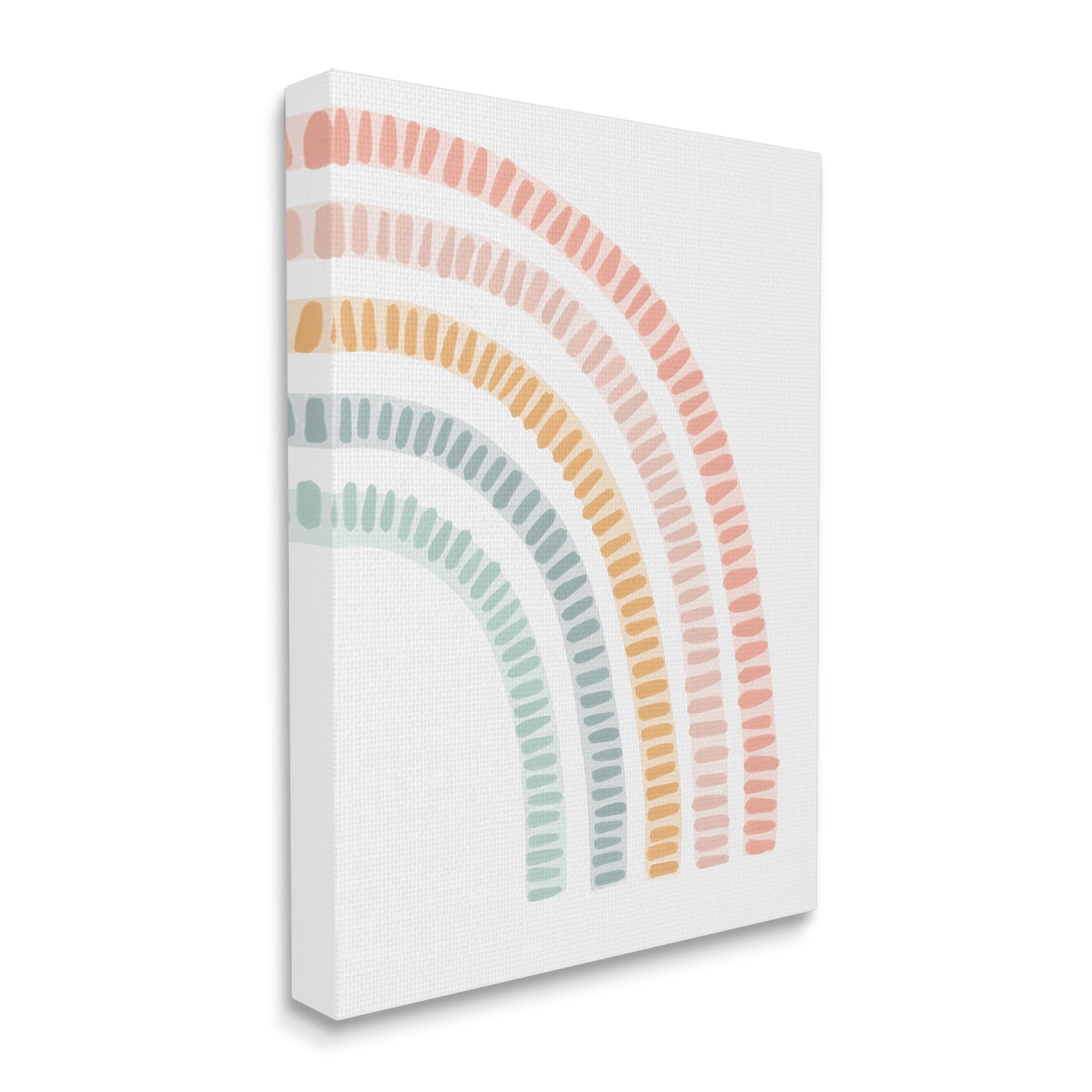 Stupell Industries Minimal Patterned Rainbow Landscape Painting Gallery Wrapped Canvas Art Print Wall Art, 24 x 30