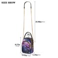 thumbnail image 2 of ALAZA Chain Crossbody Bags for Women Purple Rose Flower Shoulder Handbag Phone Purse, 2 of 5