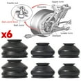 thumbnail image 3 of Universal 6x Black Rubber Ball Joint Dust Boot Cover Tie Rod End Set /Kit Part, 3 of 5