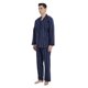 thumbnail image 5 of Apparonia Conjunto de Pijamas para Hombre Pijamas de Algodón con Cuello con Muescas para Hombre Ropa de Dormir de Manga Larga para Hombre con Bolsillos y Parte Delantera Fly Burdeos Negrita XXL, 5 of 7