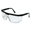 Excalibur Protective Eyewear, Clear Lens, Duramass Hard Coat, Black Frame, Nylon