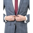thumbnail image 3 of Loriano Lucciani Men's LCN18 Slim Fit Suit - Blue Check - 48L, 3 of 5