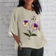 thumbnail image 1 of Fiudx Ofertas y Liquidaciones Blusa Holgada con Estampado de Manga 3/4 para Mujer, Estilo Informal, con Estampado de Alzheimers, 1 of 4