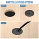 thumbnail image 5 of Uxcell 5 Pack Grommet de cable, 1 1/4" pulgadas (32mm) Grommet de escritorio flexible cubre agujeros de cable para organizador de cables de escritorio de computadora, negro, 5 of 7