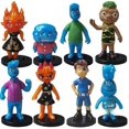 thumbnail image 1 of Elemental Action Figure 8 Pack, Authentic Posable Movie Toys, Small Scale Story Ready Gift Pack Including Wade And Ember YIJIA, 1 of 5