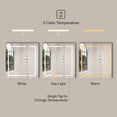 thumbnail image 6 of Ayna Decors Neo 30" x 32" LED Medicine Cabinet with Mirror, Surface LED Medicine Cabinet, Bathroom Mirror Cabinet with Adjustable Shelves, Outlets, USB and Type C Ports, Defogger, Dimmer, Clock & Temp, 6 of 9