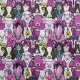 thumbnail image 1 of oneOone Polyester Spandex Purple Fabric Horse Sewing Material Print Fabric By The Yard 56 Inch Wide, 1 of 5