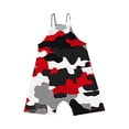thumbnail image 2 of FAHXNVB Romper for Girls Tie Dye Sleeveless V Neck Jumpsuit Short Outfits with Pocket Summer One Piece Casual Fashion Clothes 5-14 Years, 2 of 4