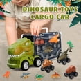 thumbnail image 6 of Dinosaur Toys for Boys 3-6 Years, Dinosaurs Figures with Transport Truck and 3 Pull Back Dinosaur Cars, Kids Toddler Toys for Boys 2 3 4 5 6 Year Old, 6 of 7
