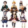 thumbnail image 2 of 10-15cm Anime Demon Slayer Figure Kamado Tanjirou Nezuko Sitting Posture Action Figure PVC Model Doll Collection Toy Gift Kids, 2 of 5