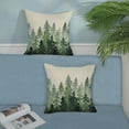 thumbnail image 3 of Sage Green Pillow Covers 20x20 Inch 2 Pcs Watercolor Christmas Tree Decor Throw Pillows Natural Forest Spring Summer Outdoor Farmhouse Decoration Pillowcase Linen Cushion Cover for Couch Sofa, 3 of 6