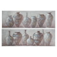 thumbnail image 1 of Hand Painted Canvas Wall Art (Clay Pottery) - Set of 2, 1 of 4