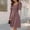 Dresses-644Pink, variant on Gamivast Women's Ribbed Knit Dress Scoop Neck Long Sleeve A Line Skater Dress Slim Fit Basic Solid Casual Autumn Spring Stretchy Flowy Swing Gown Wear