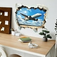 thumbnail image 5 of 3D Wall Art Sticker Decal Airplane Design Sticker For Home Decor Vinyl Mural For Living Room Bedroom Kids Room, 5 of 8