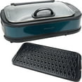 thumbnail image 4 of Open Box Power XL Smokeless Electric Indoor Removable Grill and Griddle Plates, Nonstick Cooking Surfaces, Glass Lid, 1500 Watt, 21 x 15.4 x 8.1", Green, 4 of 7