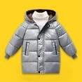 thumbnail image 3 of WOYY Little Boys Long Down Jacket Children's Winter Hooded Padded Jacket, Sizes 5-6, 3 of 3