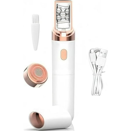 PluxyEpil Pro 3.0 Women Face Epilator - Painless Hair Remover 2025 New Upgrades Rechargeable Portable Facial Hair Remover for Face Hand Legs Washable (White1)