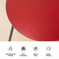 thumbnail image 4 of Decksplore Metal Outdoor Patio Side Table, Round Weather Resistant End Table, Dark Red, 4 of 6