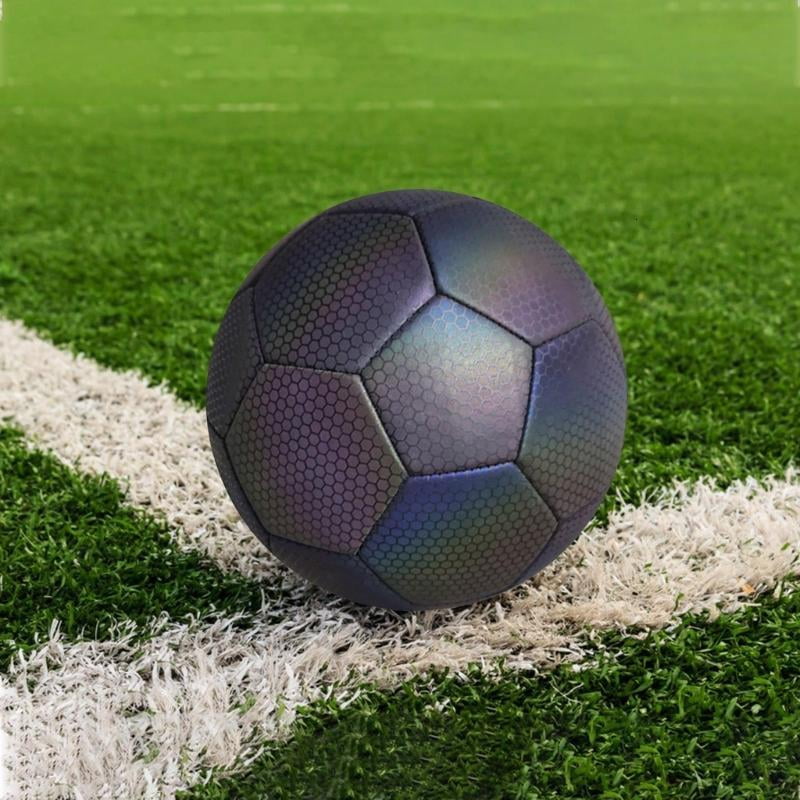 CEORPER Soccer Balls Reflective Soccer Balls Size 4, 5 Glowing Football Indoor Outdoor