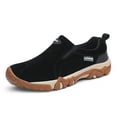 thumbnail image 1 of Chaussures de Randonnée pour Hommes Sans Lacets en Suède Respirantes Bottes Antidérapantes Espadrilles Légères pour Marche Extérieure Randonnée Sentier, 1 of 6
