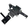 thumbnail image 2 of Self-Locking Gate Latch, Heavy Duty Post Mount Automatic Gravity Lever Wood/PVC Fence Gate Lock with Fasteners Hardware,for Secure PoolYardGardenSteel,Black, 2 of 7
