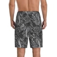 thumbnail image 3 of Kdxio Snake Print Mens Sleep Shorts Bottoms Soft Comfy Pajama Wear Pants with Drawstring Pockets, 3 of 7