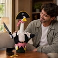 thumbnail image 5 of Sruoe Porch Goose Outfits, 23 Inch Porch Goose Clothes, Goose Clothes Dress, Duck Sculpture Clothes for Lawn Statue Cement Statue Yard Patio Party Decoration, 5 of 7