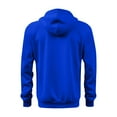 thumbnail image 3 of Mens Sweatshirts Mid-weight Hooded Jacket Cargo Full Zip Hoodies with 3 Pockets Long Sleeve Sports Coat Outerwear Coat (XL, Blue), 3 of 5
