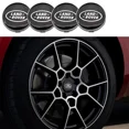 thumbnail image 2 of 4pcs 60mm Car Wheel Center Hub Cap Badge Logo Emblem Decal Wheel Sticker For Discovery Range Rover Evoque Velar Defen cover Green 60MM, 2 of 5