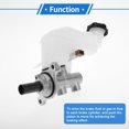 thumbnail image 5 of Unique Bargains 1 Pcs Brake Master Cylinder for Hyundai Elantra 2011-2014 Durable Aluminum Alloy,Plastic Engine Compartment Hydraulic Master Cylinder with Reservoir, 5 of 7